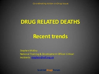 Presentation to Parlimentary Cross Party Group Drugs and Alcohol