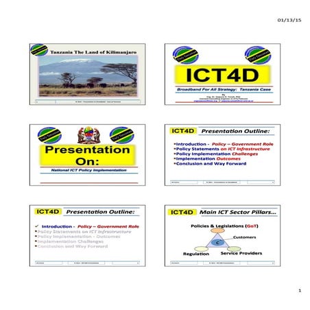 Presentation to telecom forum co ict 13012015