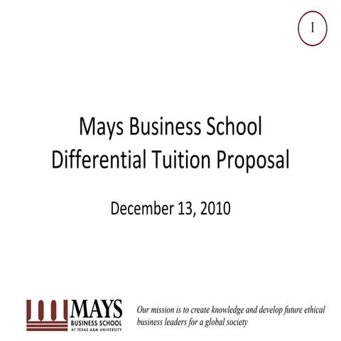 Differential Tution Proposal