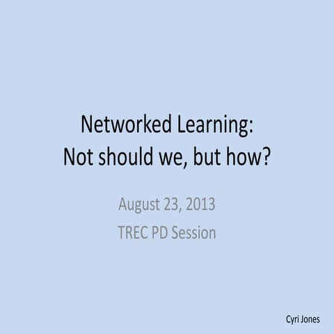 Presentation to trec august 23