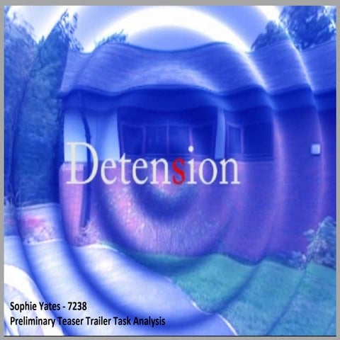 Preliminary Trailer Presentation