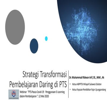 Presentation transformasi pembelajaran daring di pts | PDF