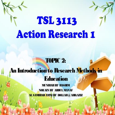 An Introduction to Research Methods in Education