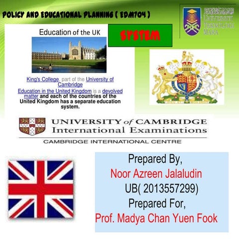 Slides Presentation:United Kingdom Educational System