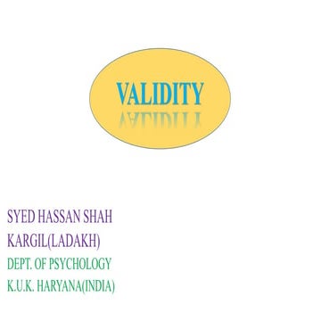 Presentation validity