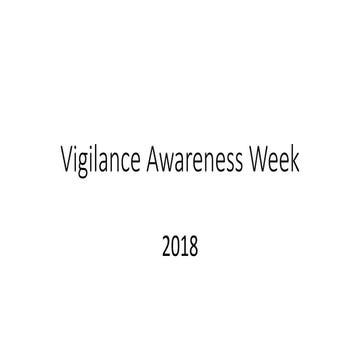 Presentation Vigilance Awareness