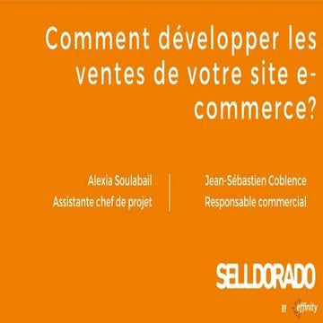 WEBINAR / Comment développer les ventes de votre site e-commerce ?