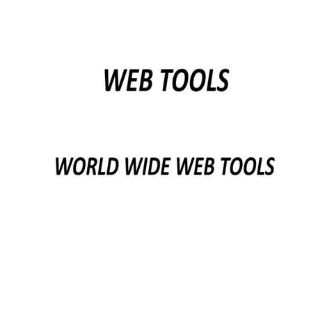 Presentation web tools