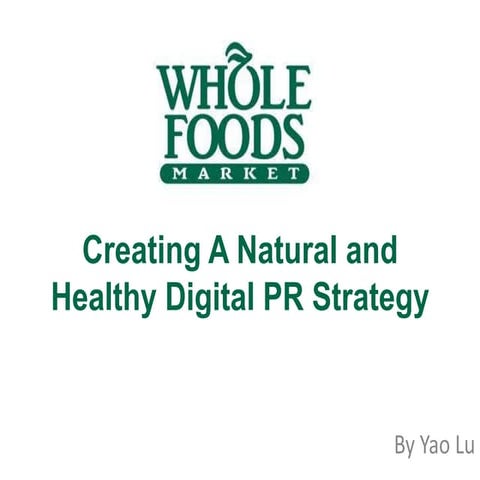 Presentation whole foods
