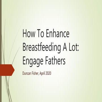Fathers and Breastfeeding