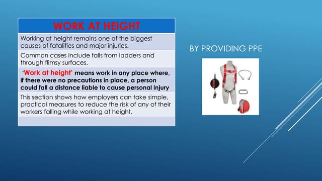 Presentation working at height