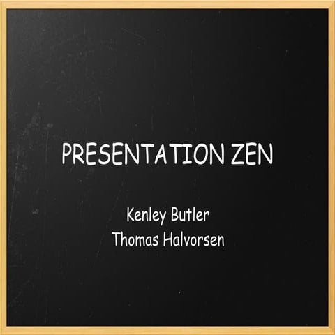 Presentation Zen Presentation