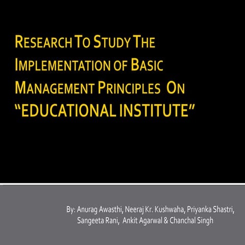 Presentattion Of Project