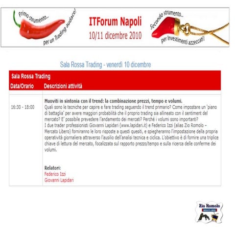 Slide ITForum Napoli 10.12.2010