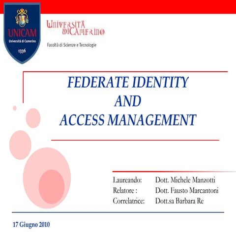 Federate Identity and Access Management