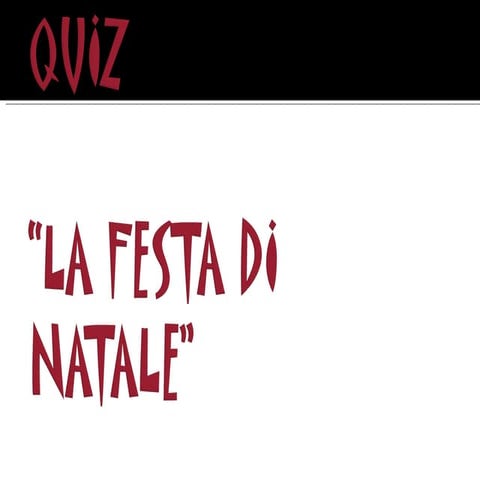 QUIZ DI NATALE