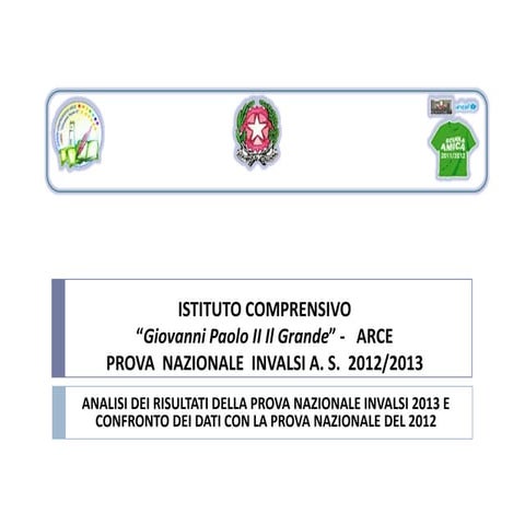 Presentazione invalsi 2012 2013