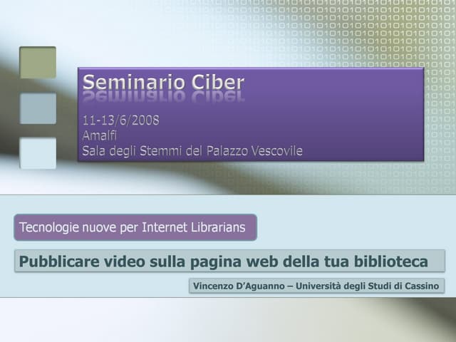 Pubblicare video sulla pagina web della tua Biblioteca