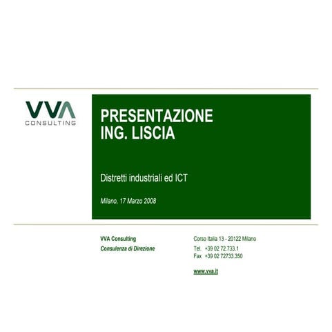 Distretti industriali ed ICT