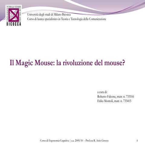 Il Magic Mouse: la rivoluzione del mouse?