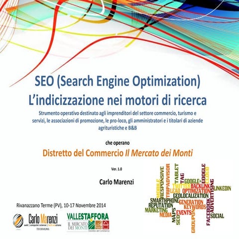 SEO (Search Engine Optimization) Indicizzazione nei motori di ricerca