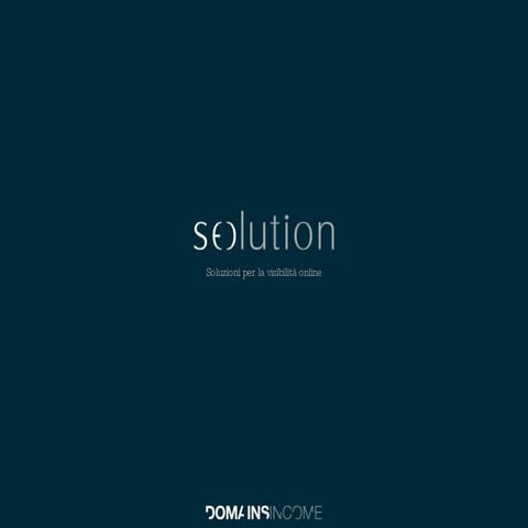 Seolution.it by Domains Income S.r.l.
