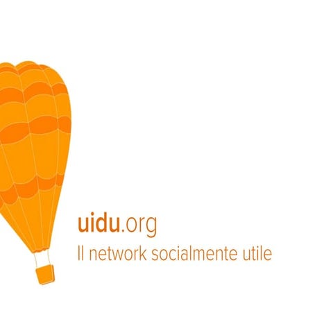 [OINP2014] Andrea Vanini, Uidu "Uidu.org il network socialmente utile"
