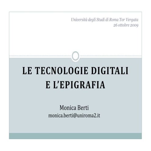 EpiDoc (Epigraphic Documents in TEI XML)