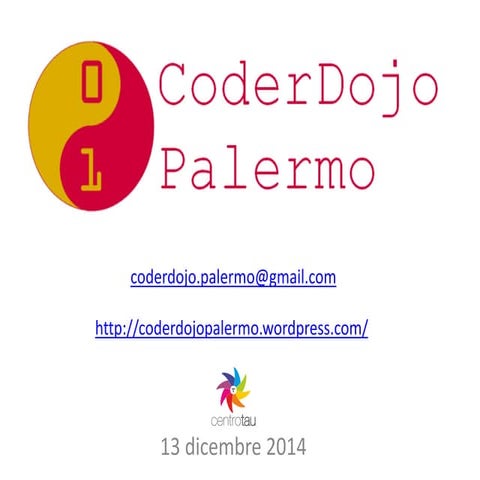 Presentazione delle attività del CoderDojo Palermo