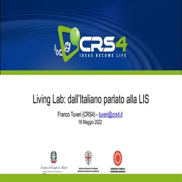 Living Lab: dall’Italiano parlato alla LIS