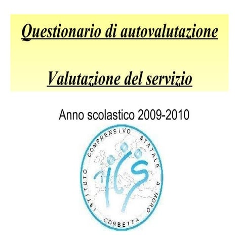 Presentazione 2009 2010