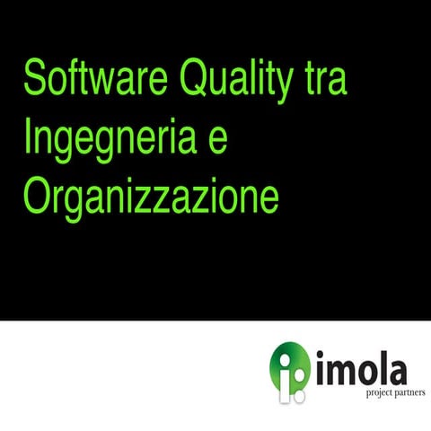 Software quality e processo