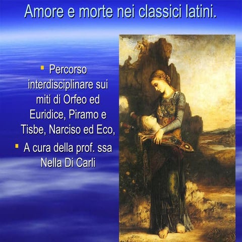 Presentazione amore e morte