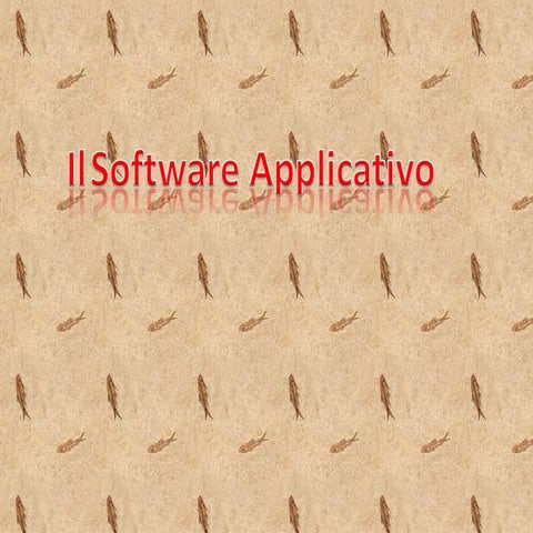 Presentazione Software Applicativo