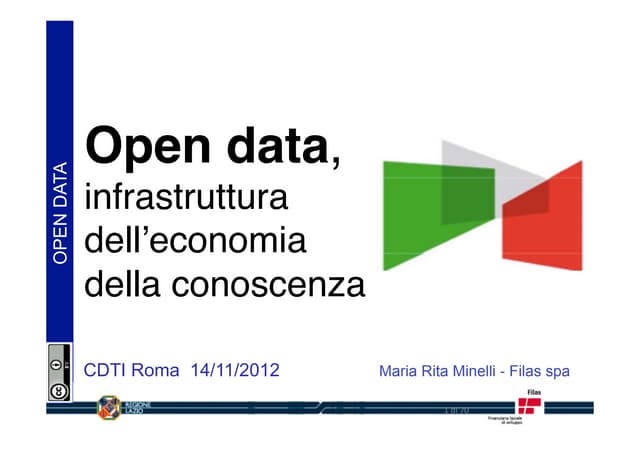 Presentazione Bandi Open Data al CDTI
