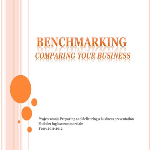 Presentazione benchmarking laura_cafaro