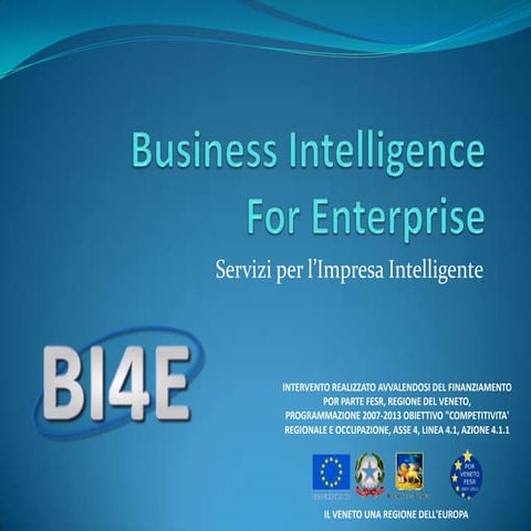 Presentazione BI4E