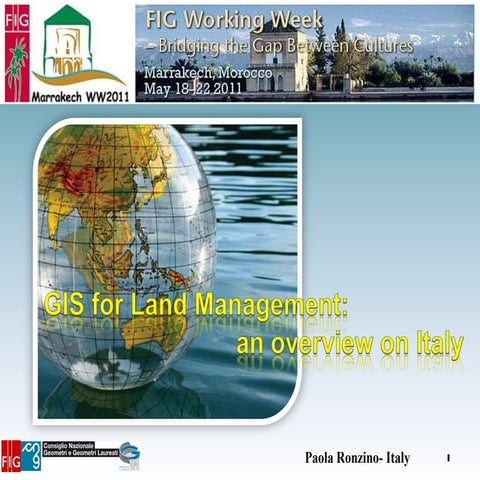  GIS for Land Management:  an overview on Italy 