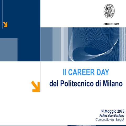 Presentazione career day 2013