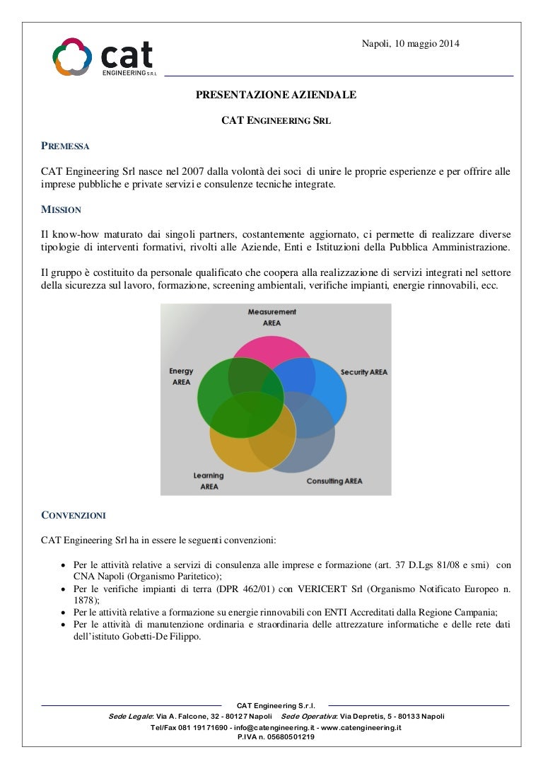 Presentazione CAT Engineering Srl 2014