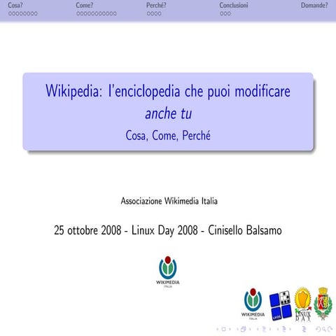Wikipedia - Presentazione Cinisello
