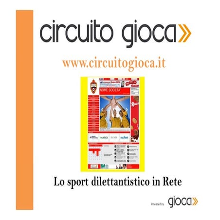 Presentazione CIRCUITO GIOCA