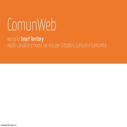 Presentazione ComunWeb