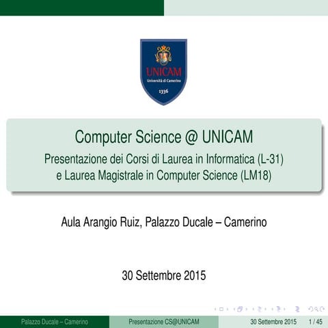 Informatica @ Unicam