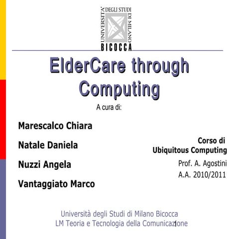 	Adattamento al contesto per il supporto agli anziani 
