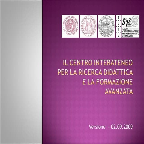 Presentazione del centro