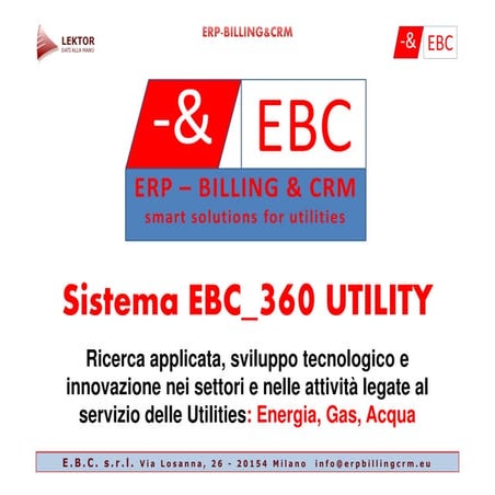 Presentazione ebc 360 utility en.el. & gas