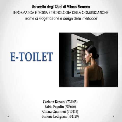 E-Toilet: A New Interaction Design of a Toilet