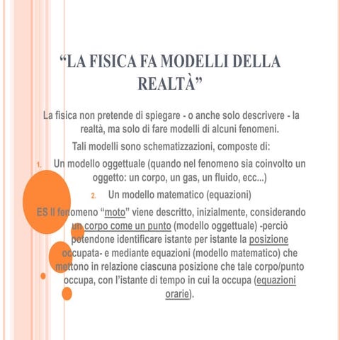 Concetti base della fisica | PPT