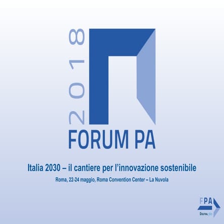 Presentazione FORUM PA 2018
